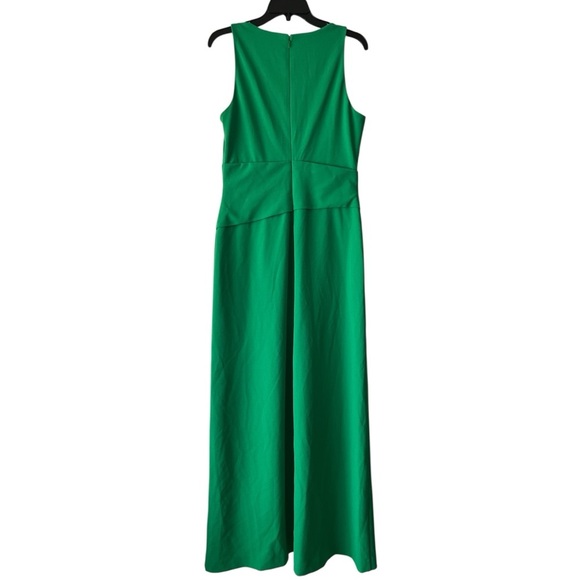 NWT Ralph Lauren Black Label Long Maxi Gown Dress Sleeveless Kelly Green Size 8 - Picture 4 of 6